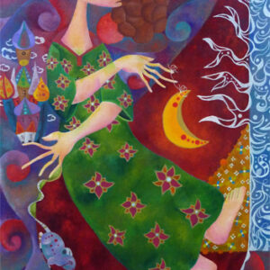 Une souris décrochant la lune